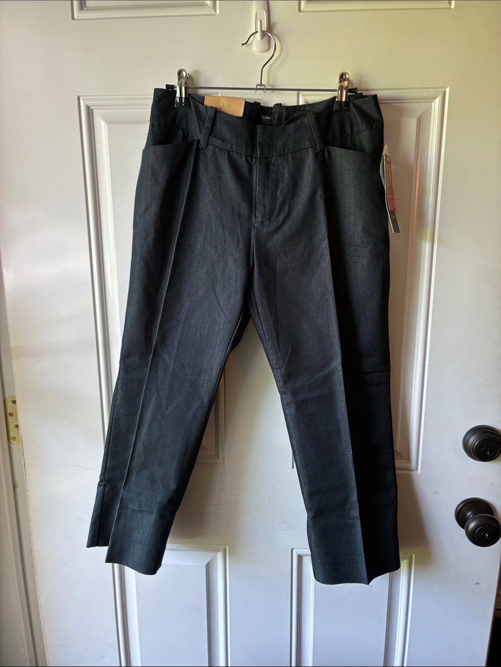 Mossimo Supply Co. Women's Cropped Midnight Blue Dress Pants - Tailored Pleat
